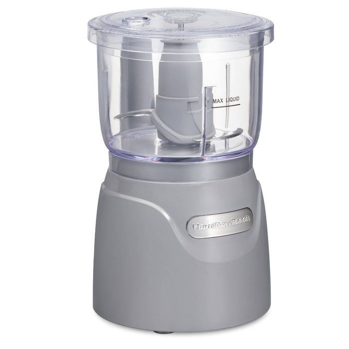 Hamilton Beach 3-Cup Stack and Press Food Chopper - Gray