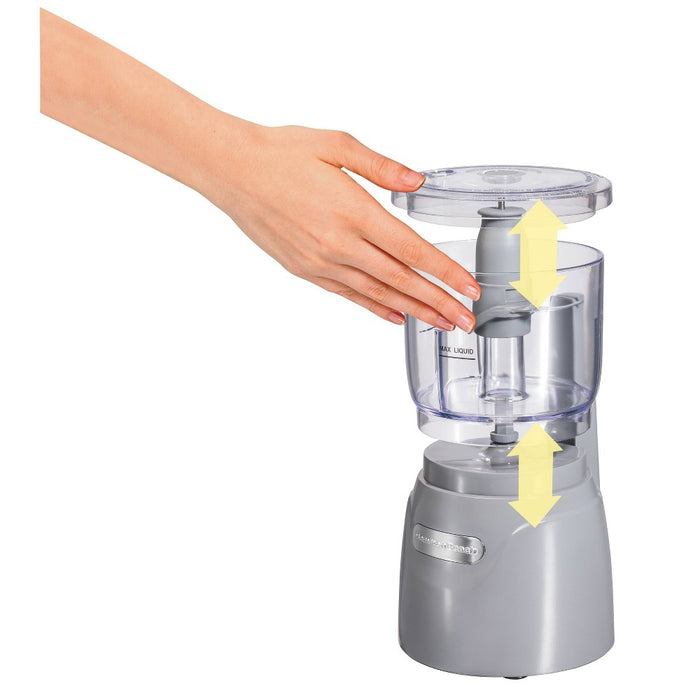 Hamilton Beach 3-Cup Stack and Press Food Chopper - Gray