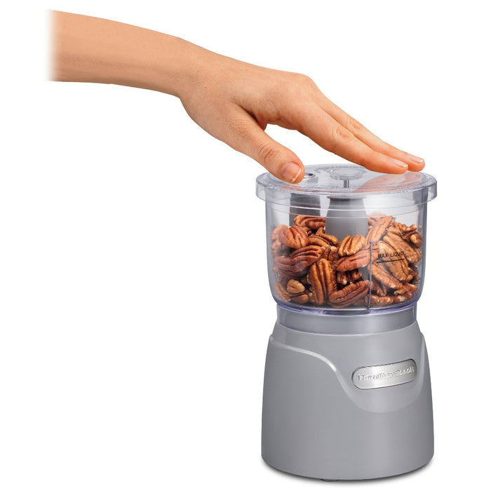 Hamilton Beach 3-Cup Stack and Press Food Chopper - Gray
