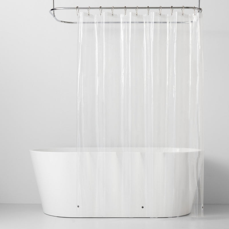 6 Gauge Peva Shower Liner Clear 71"x71" - Made By Design
