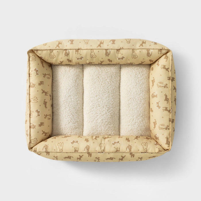 Orthopedic Cuddler Dog Bed - M - Yellow - Boots & Barkley (LOCAL PICKUP ONLY)