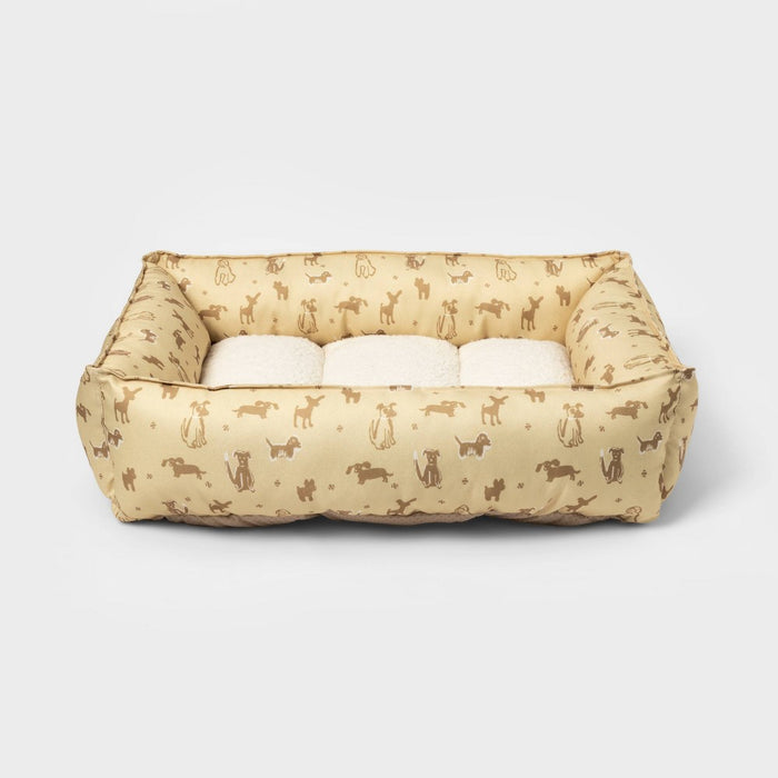 Orthopedic Cuddler Dog Bed - M - Yellow - Boots & Barkley (LOCAL PICKUP ONLY)