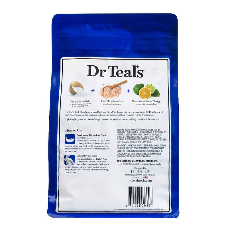 Dr Teal's Restore & Replenish Pink Himalayan Mineral Soak - Pink - 48oz
