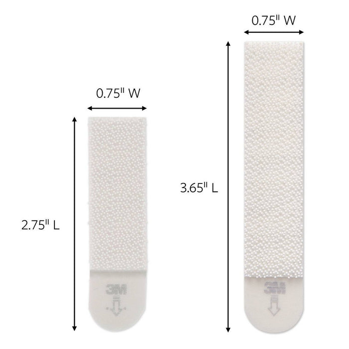 Command 4 Sets of Medium/8 Sets of Large And Medium Sized Picture Hanging Strips White3