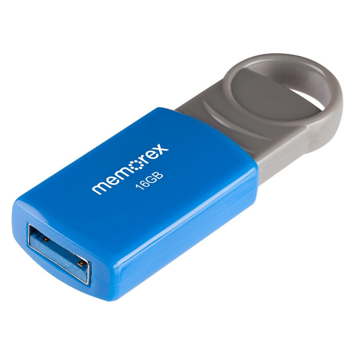 Memorex 16GB Flash Drive USB 2.0 - Blue (32020001621)