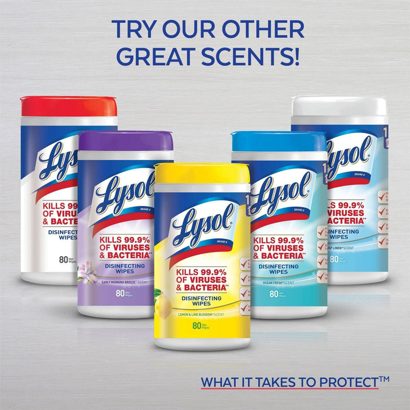 Lysol Disinfecting Wipes - Lemon and Lime Blossom - 15ct