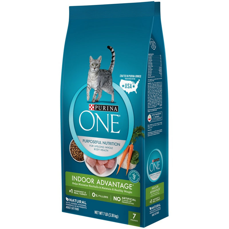 Purina ONE Indoor Advantage Adult Premium Dry Cat Food - 7lbs