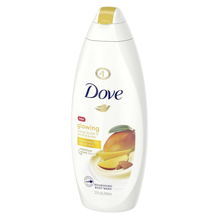 Dove Glowing Mango & Almond Butter Body Wash Soap - 22  fl oz