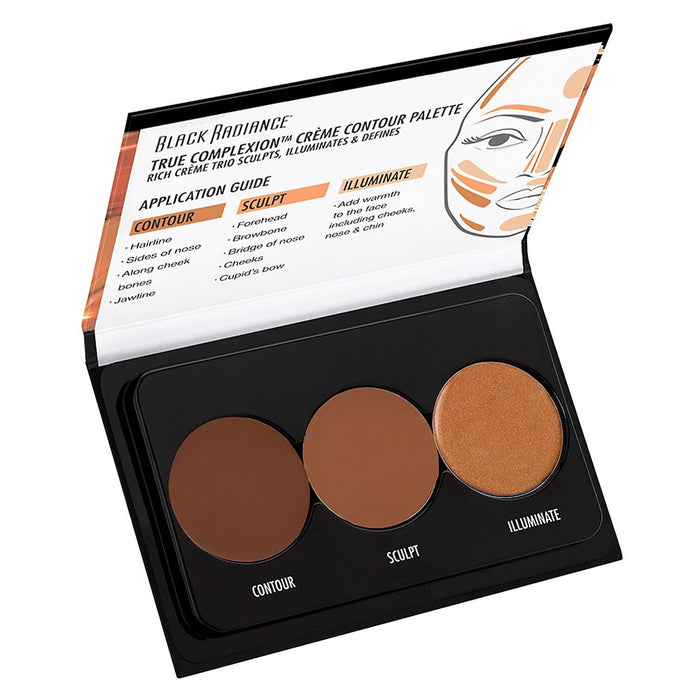 Black Radiance True Complexion Creme Contour Palette - Medium To Dark - 0.26oz