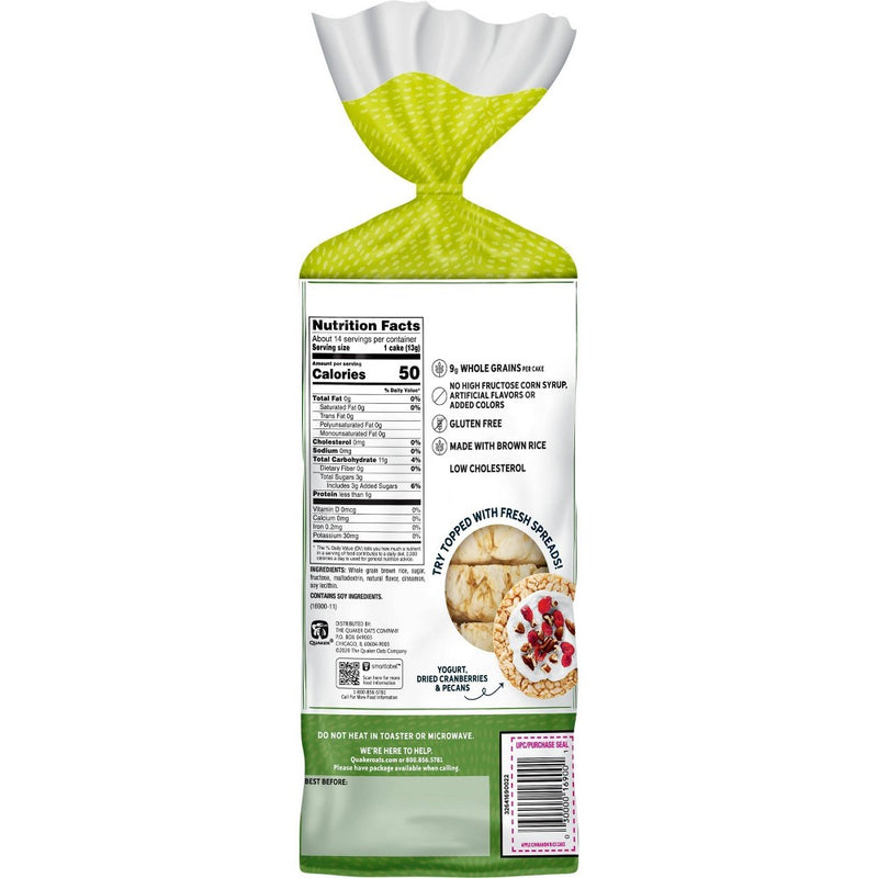 Quaker Large Rice Cake Apple Cinn - 6.53oz