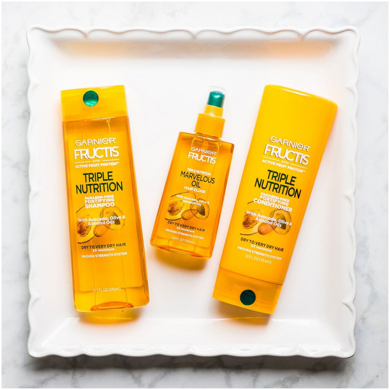 Garnier Fructis Active Fruit Protein Triple Nutrition Fortifying Conditioner - 33.8 fl oz