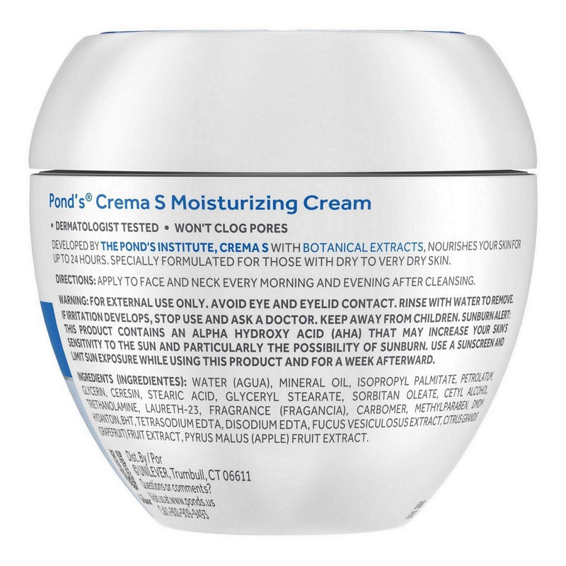 2 PACK!!! Pond's Crema S 24H Moisturizing Cream - 14.1oz