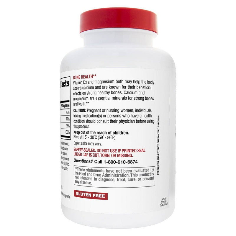 Calcium Magnesium & Zinc Dietary Supplement Coated Caplets - 250ct - up & up