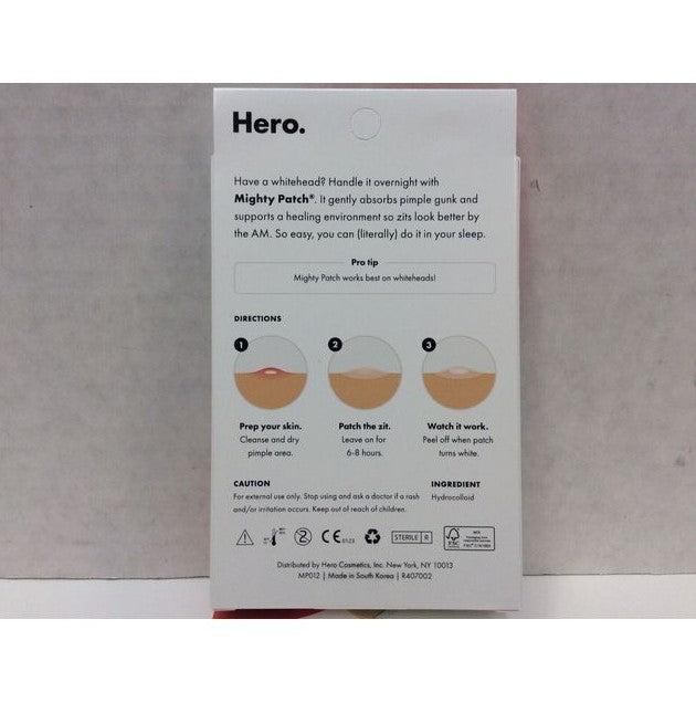 LOT OF 3 Hero Cosmetics Mighty Patch Original Acne Patches - 24ct EXP10/2028