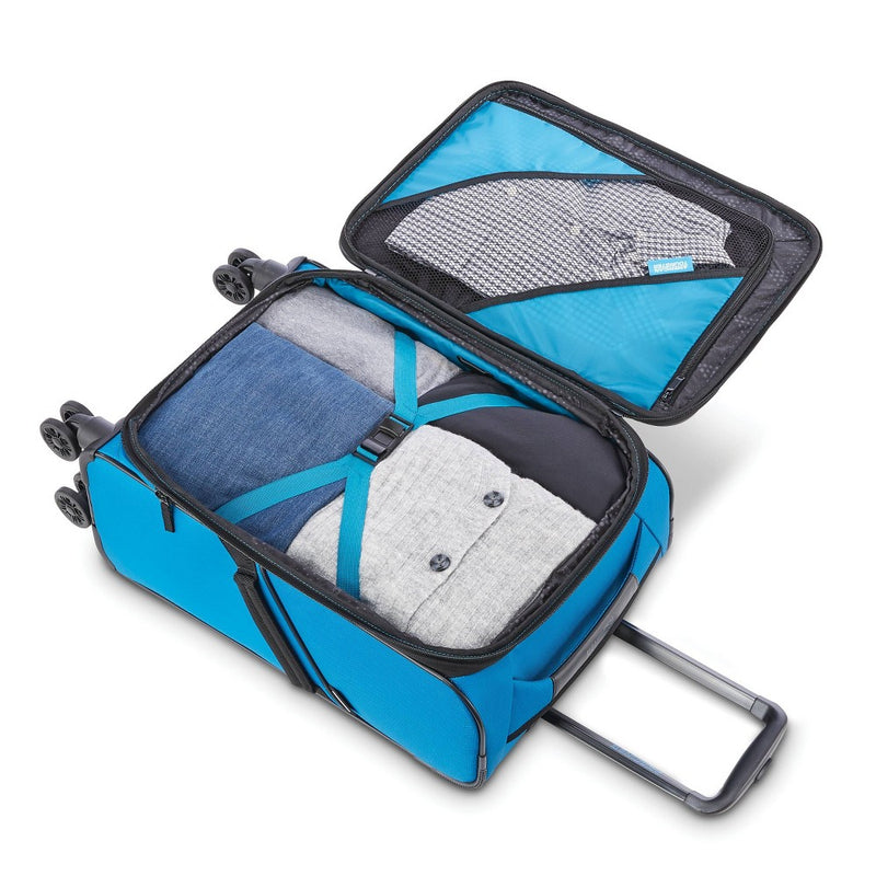 American Tourister Phenom 20" Softside Spinner Suitcase - Blue (LOCAL PICKUP ONLY)