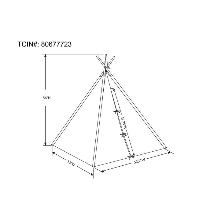Gold Foil Star Tent - Pillowfort