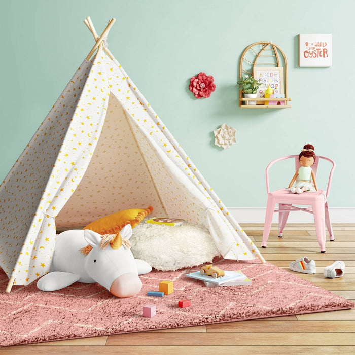 Gold Foil Star Tent - Pillowfort