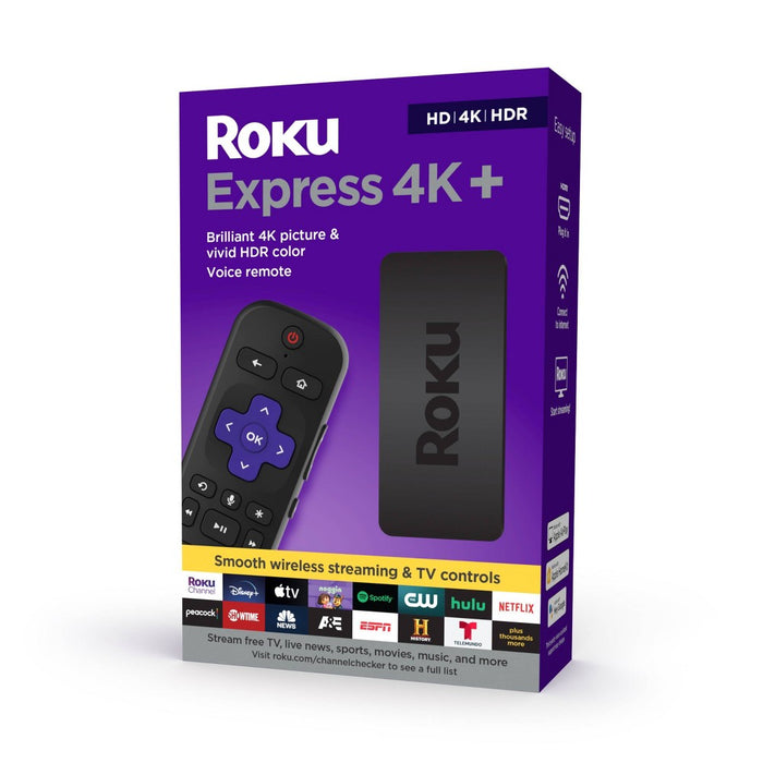 Roku Express 4K+ 2021| 4K/HDR/HD Streaming Media Player
