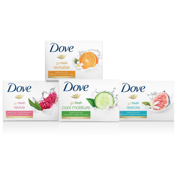 Dove Fresh Revive Pomegranate & Lemon Verbena Beauty Bar Soap - 8pk - 3.75oz each