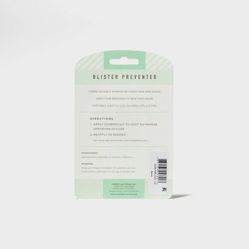 Women's Fab Feet by Foot Petals Blister Preventer Anti-Friction Balm Clear