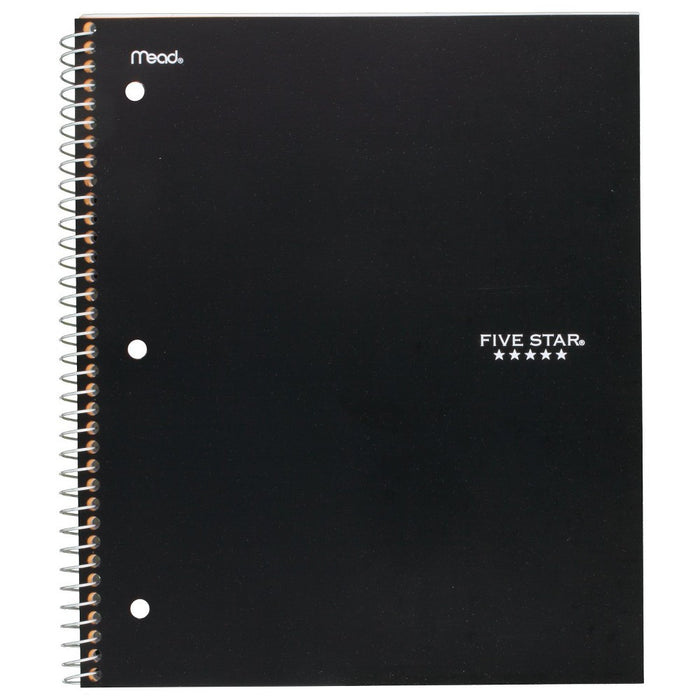 Five Star 1 Subject College Ruled Spiral Notebook (Color Will Vary)