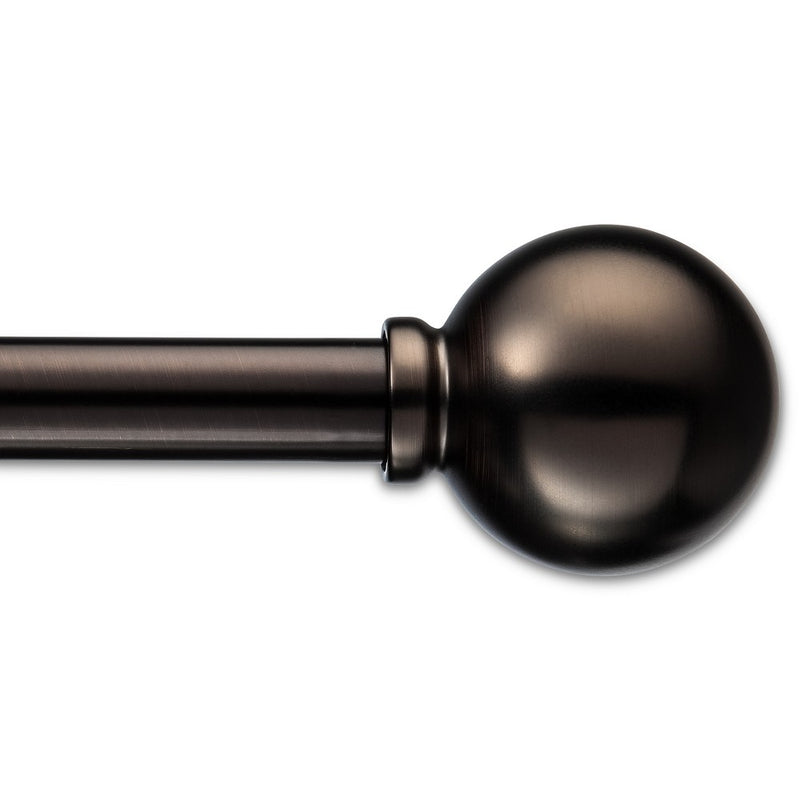 84"-48" Drapery Cafe Rod Ball Brown - Room Essentials (LOCAL PICKUP ONLY)