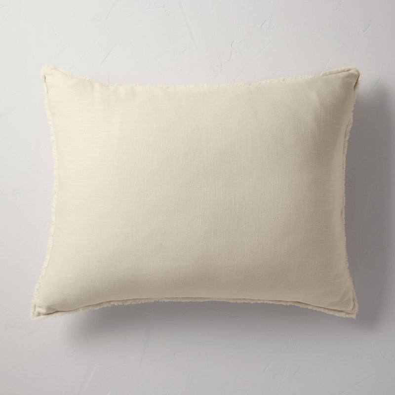 King Euro Heavyweight Linen Blend Throw Pillow Natural - Casaluna (LOCAL PICKUP ONLY)