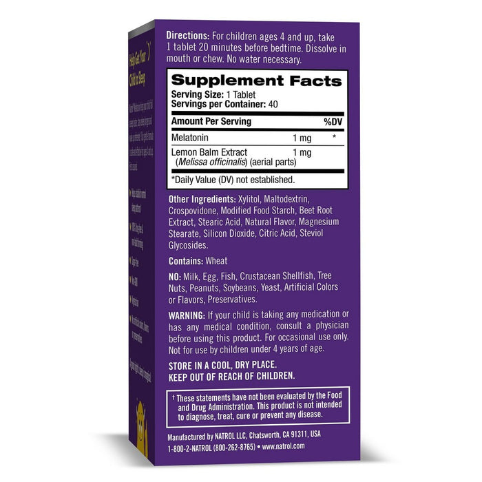 Natrol Kids Melatonin 1mg Fast Dissolve Sleep Aid Tablets - Strawberry - 40ct