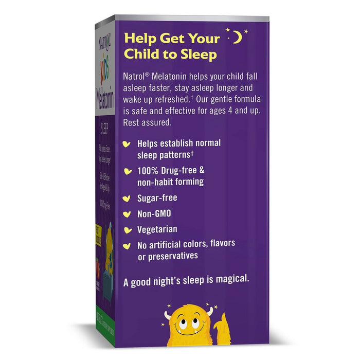 Natrol Kids Melatonin 1mg Fast Dissolve Sleep Aid Tablets - Strawberry - 40ct