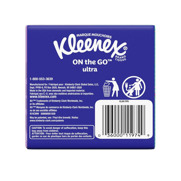 Kleenex On-The-Go Facial Tissue - 8pk/10ct