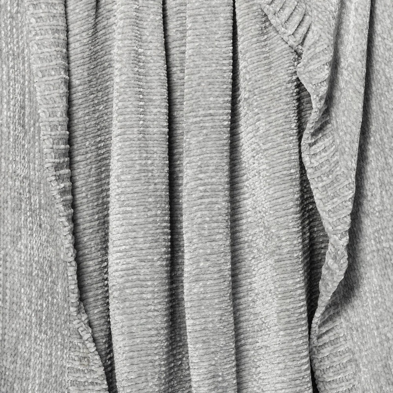 60"x50" Shiny Chenille Throw Blanket Light Gray - Project 62
