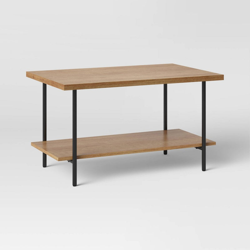 Wood and Metal Coffee Table Natural - Room Essentials (LOCAL PICKUP ONLY)