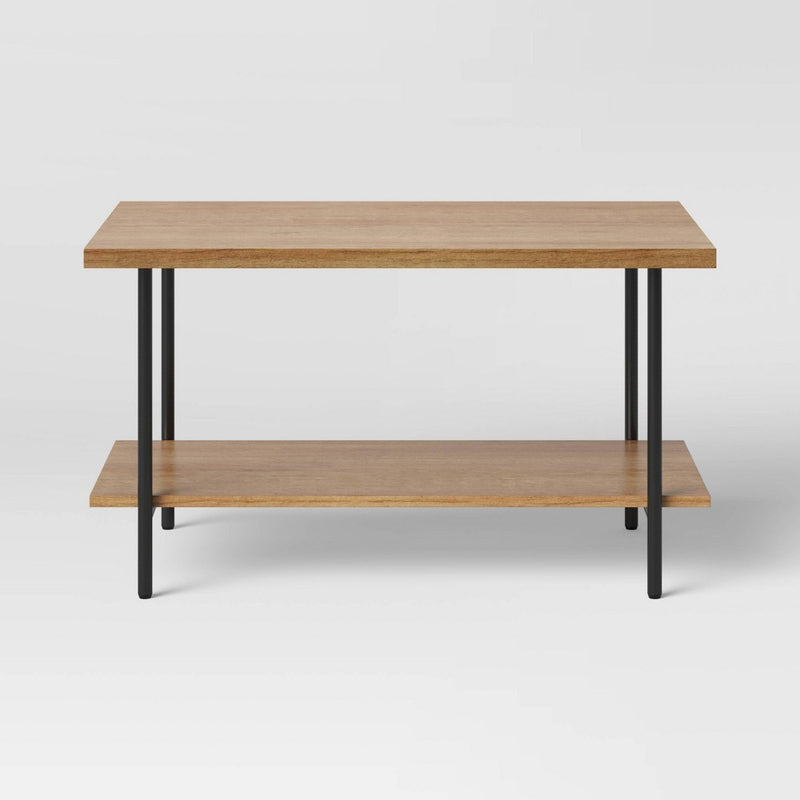 Wood and Metal Coffee Table Natural - Room Essentials (LOCAL PICKUP ONLY)