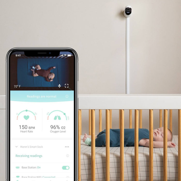 Owlet Duo Smart Baby Monitor w/HD Video, Oxygen, Heart Rate-Mint Green-3rd Gen.