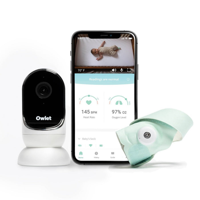 Owlet Duo Smart Baby Monitor w/HD Video, Oxygen, Heart Rate-Mint Green-3rd Gen.