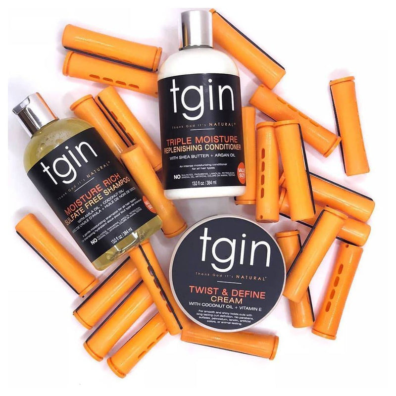 TGIN Triple Moisture Rich Replenishing Conditioner For Natural Hair with Shea Butter and Argan Oil - 13 fl oz