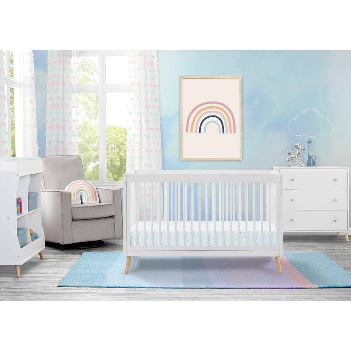 Delta Children Jordan 4-in-1 Convertible Crib - Bianca White (LOCAL PICKUP ONLY)
