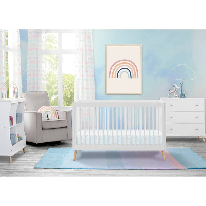 Delta Children Jordan 4-in-1 Convertible Crib - Bianca White (LOCAL PICKUP ONLY)