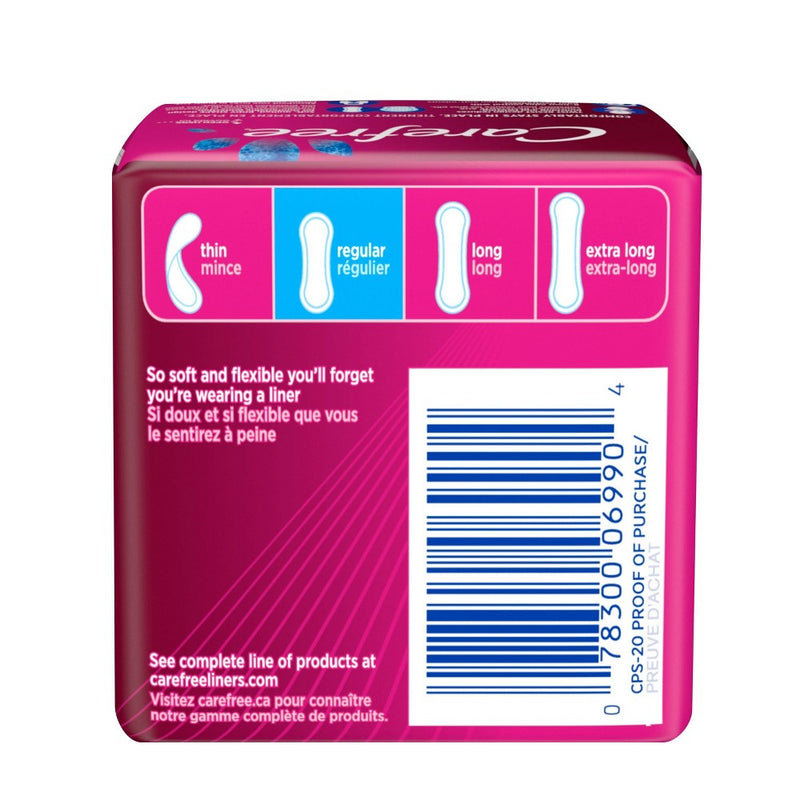 Carefree Acti-Fresh Regular Pantiliners To Go - Unscented - 20ct