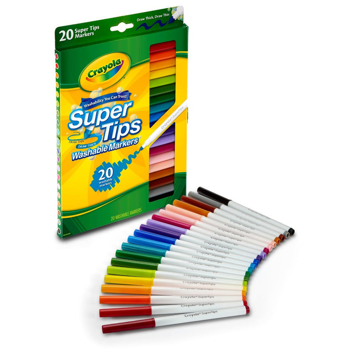 Crayola 20ct Super Tips Washable Markers