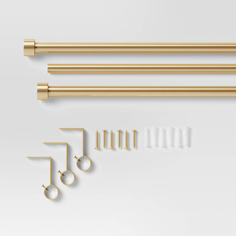 36"-66" Dauntless Curtain Rod Brass - Project 62 (LOCAL PICKUP ONLY)