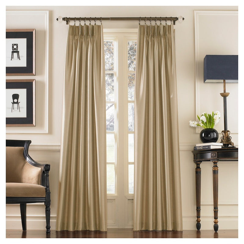 84"x30" Marquee Lined Room Darkening Curtain Panel Sand - Curtainworks
