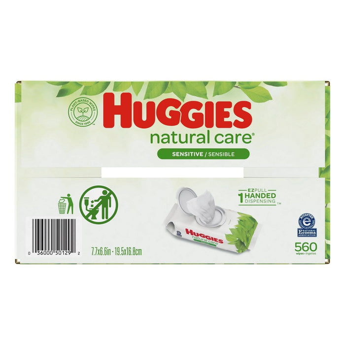 Huggies Natural Care Sensitive Unscented Baby Wipes - 560ct