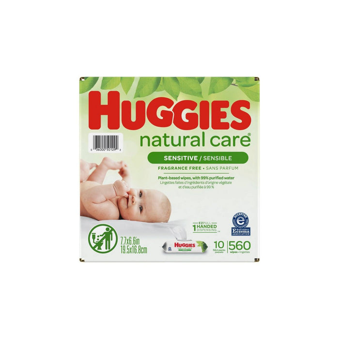 Huggies Natural Care Sensitive Unscented Baby Wipes - 560ct