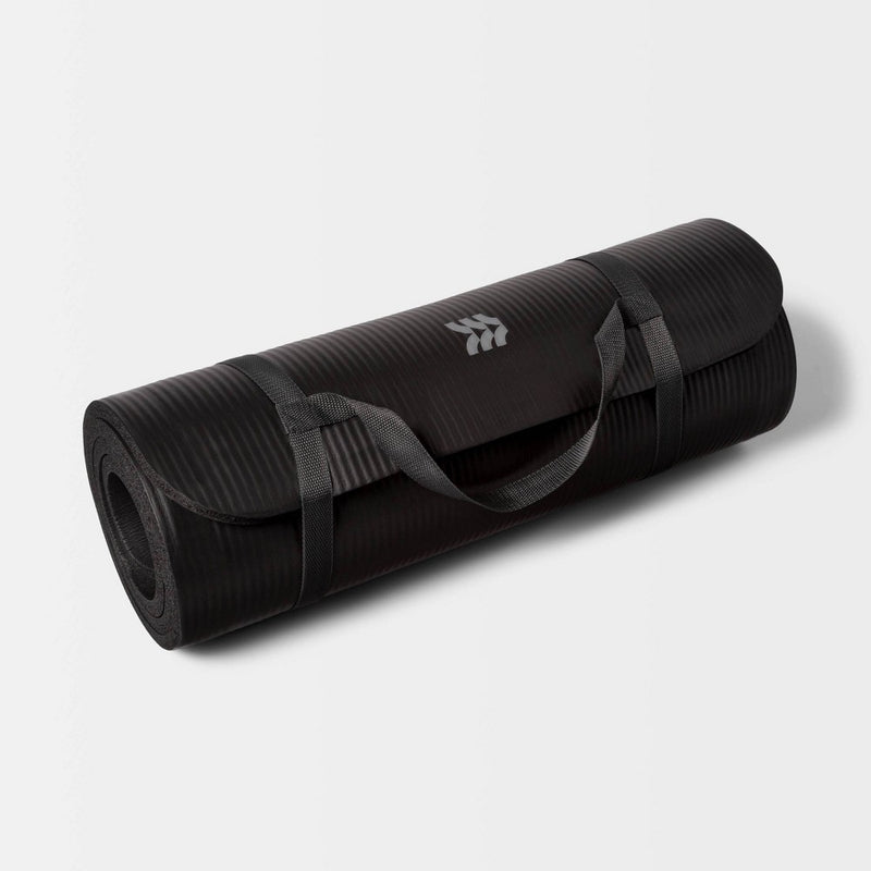 Premium Fitness Mat 15mm Black - All in Motion (LOCAL PICKUP ONLY)