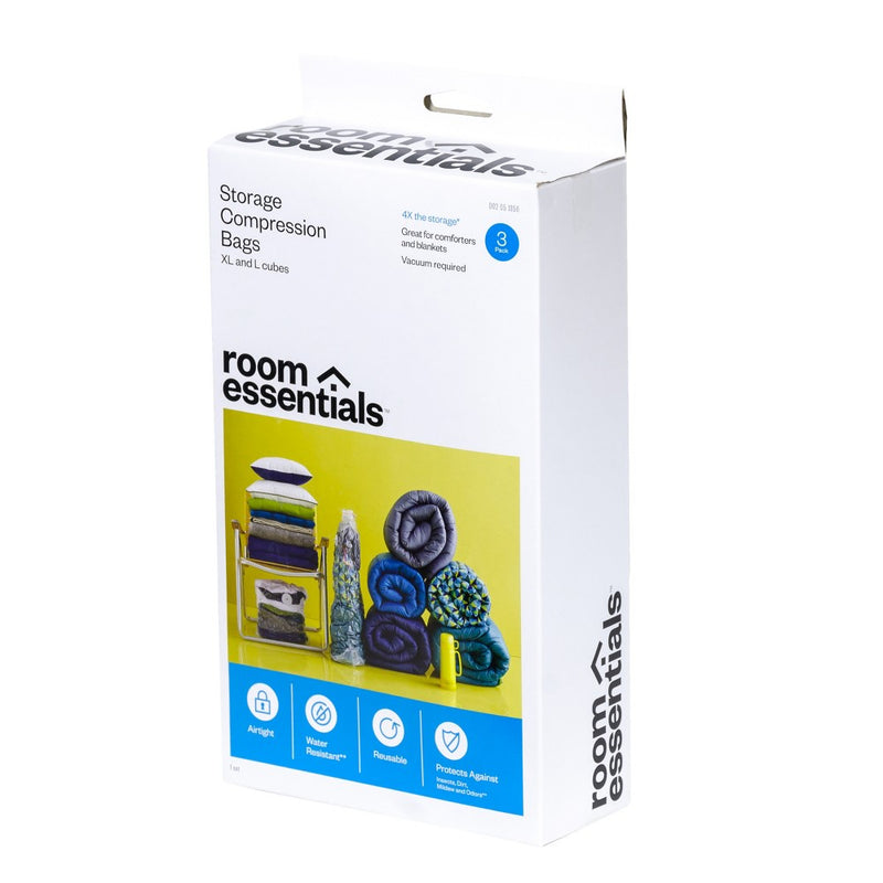 3 Cube Compression Bags Combo Clear - Room Essentials