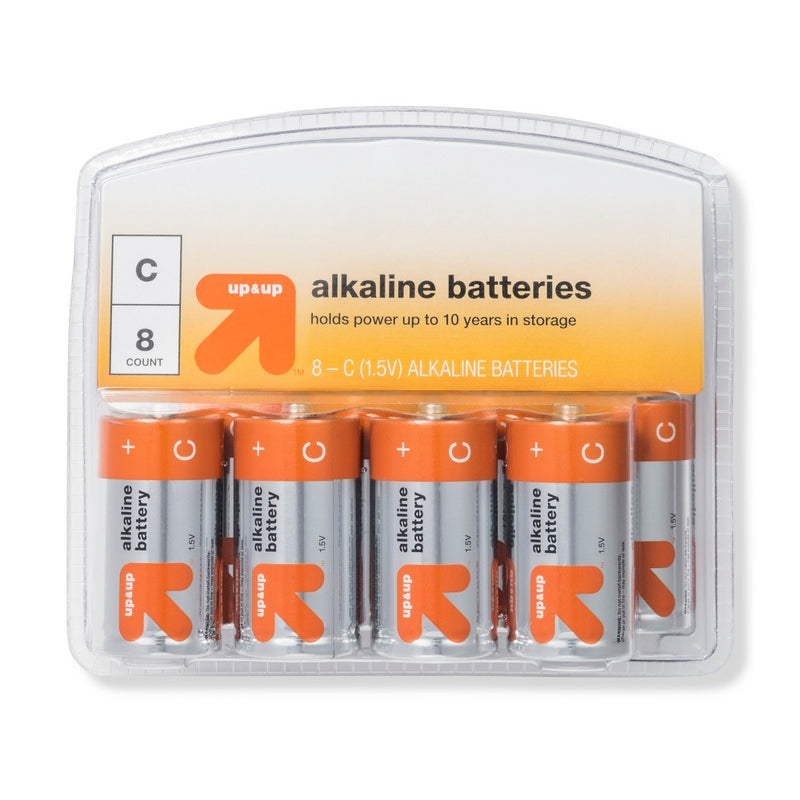 C Batteries - 8ct - up & up