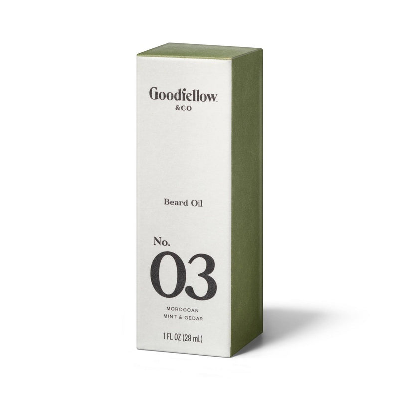 No. 03 Moroccan Mint & Cedar Beard Oil - 1 fl oz - Goodfellow & Co