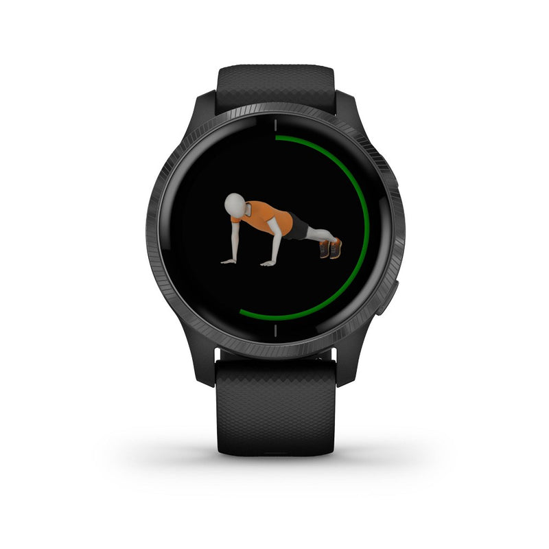 Garmin Venu Black with Slate Hardware