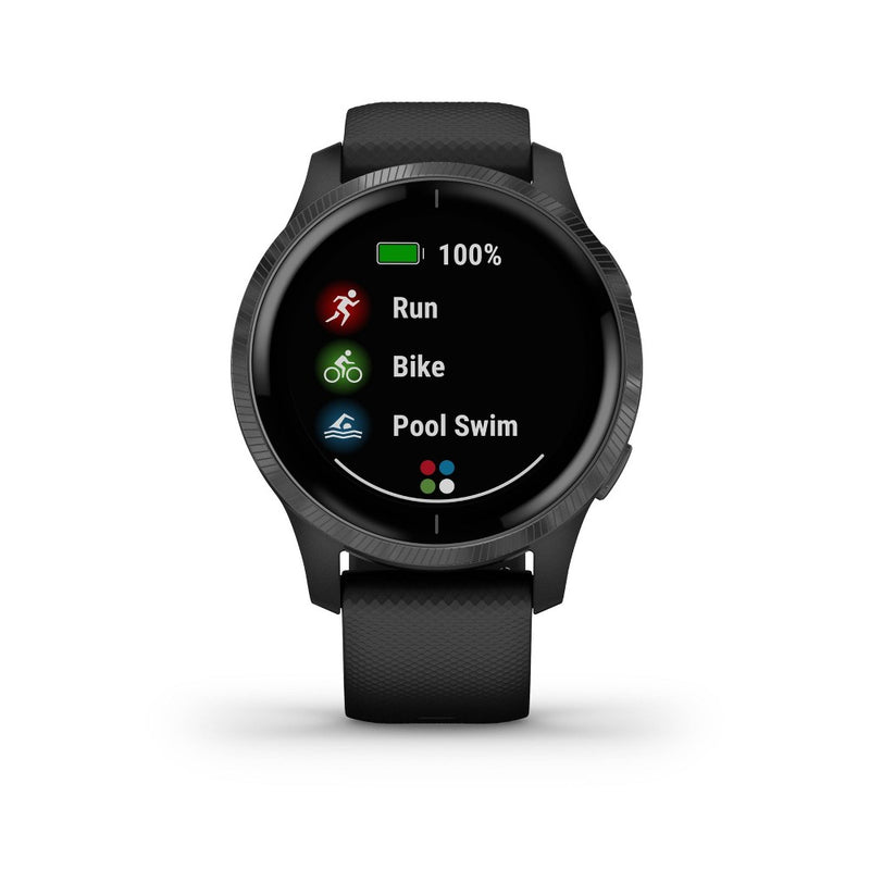 Garmin Venu Black with Slate Hardware